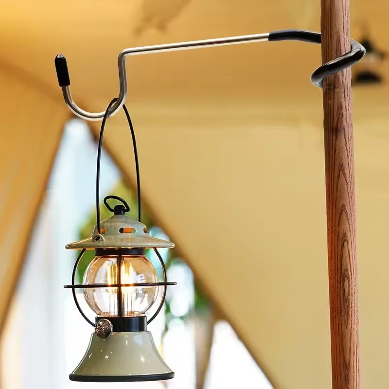 Outdoor Hunting Tent - حامل مصباح من الفولاذ المقاوم للصدأ