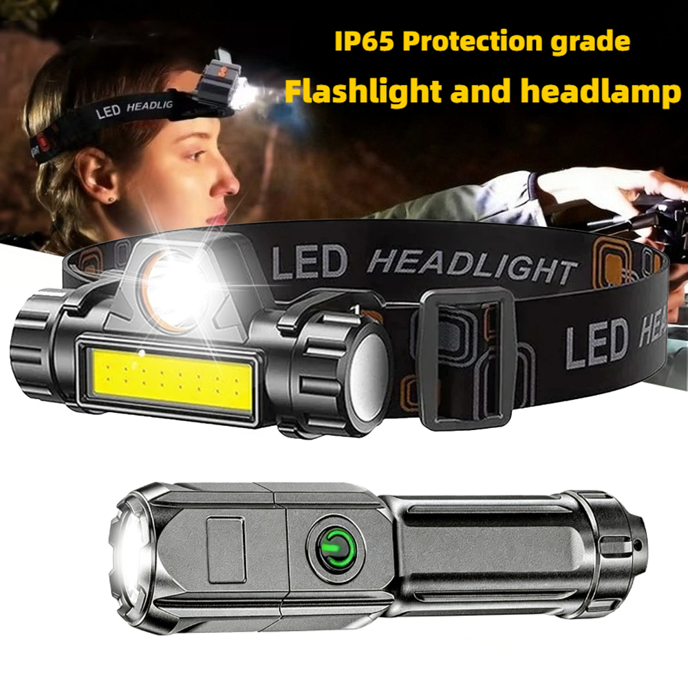 Headlamp Tactical Bright - السوبر مشرق مصباح يدوي USB قابلة