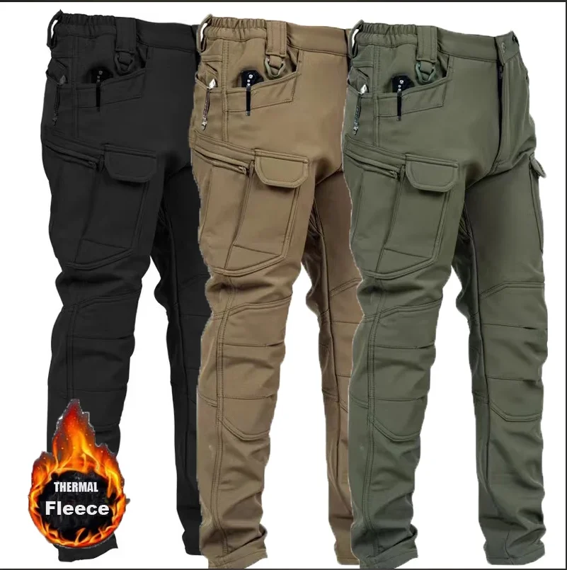 Outdoor Hunting Pants Women - الرجال 4XL الخريف بانت سوفتشيل مطاطا