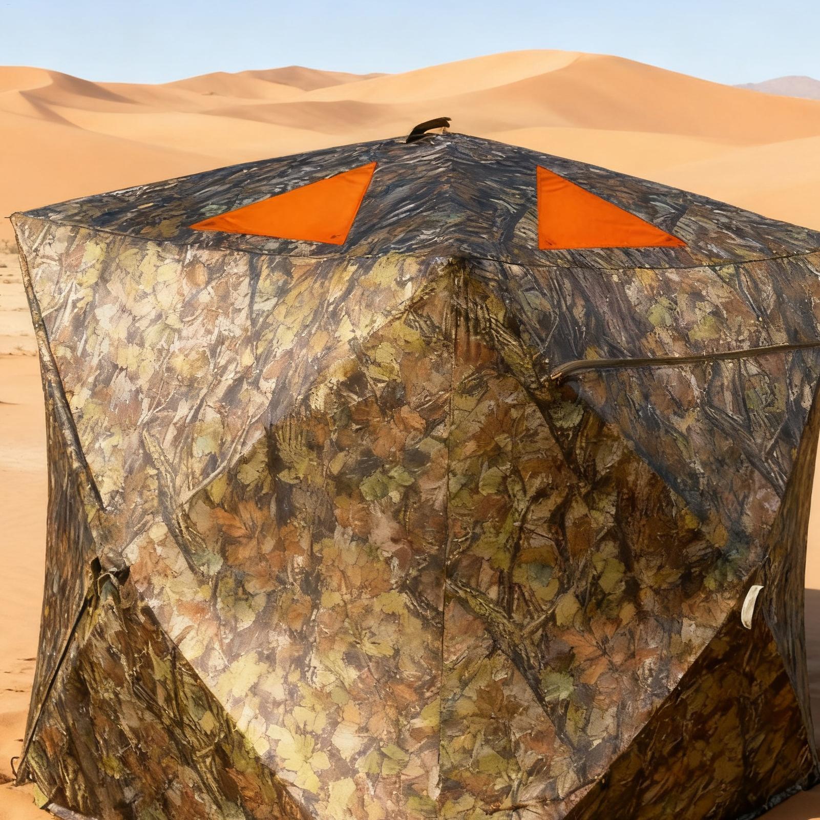 علامات الصيد باللون البرتقالي  - مراجعة Outdoor Hunting Tent وسعره