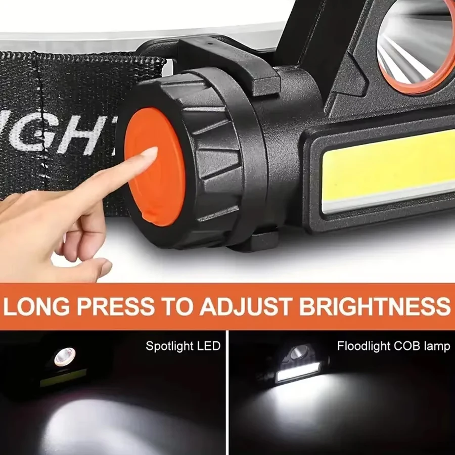 مصباح يدوي LED فائق السطوع قاب - مراجعة Headlamp Tactical Bright وسعره