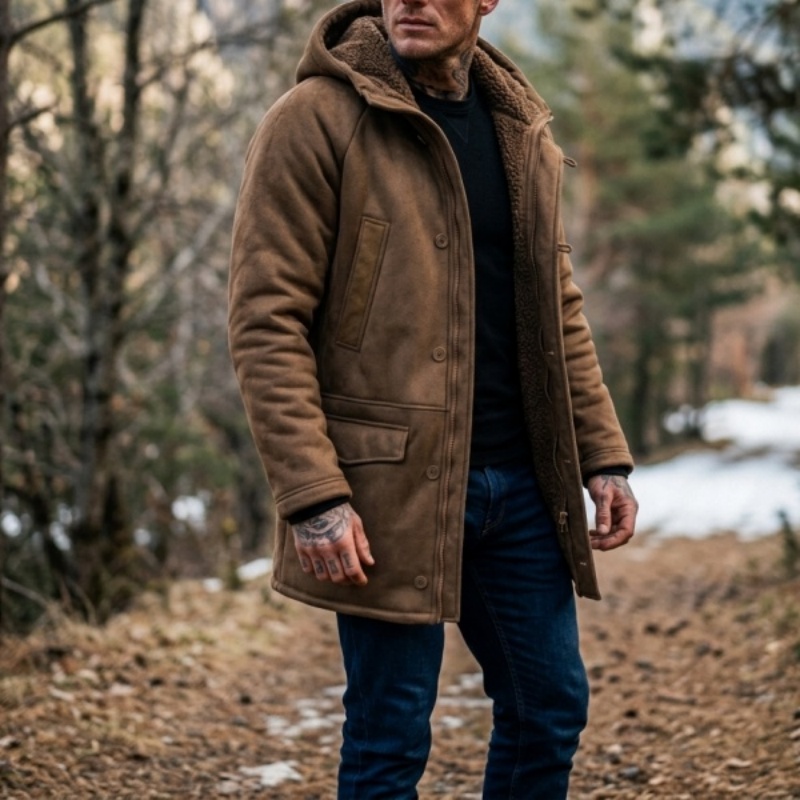 جاكيت شتوي جديد للرجال مبطن با - مراجعة Outdoor Hunting Coat وسعره