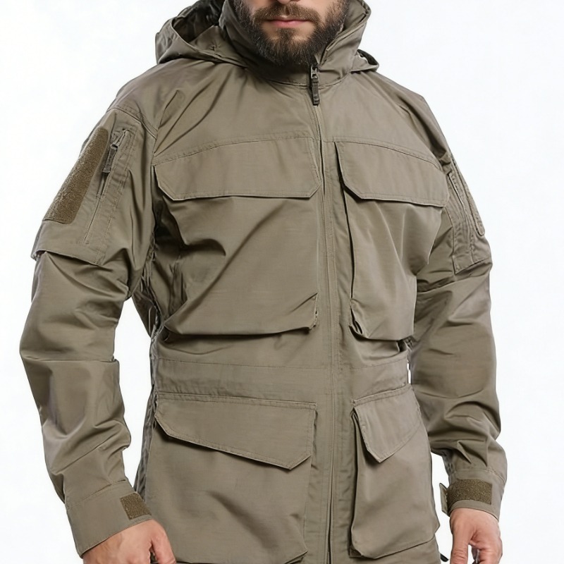 سترة تكتيكية للرجال فضفاضة وعم - مراجعة Outdoor Hunting Coat وسعره
