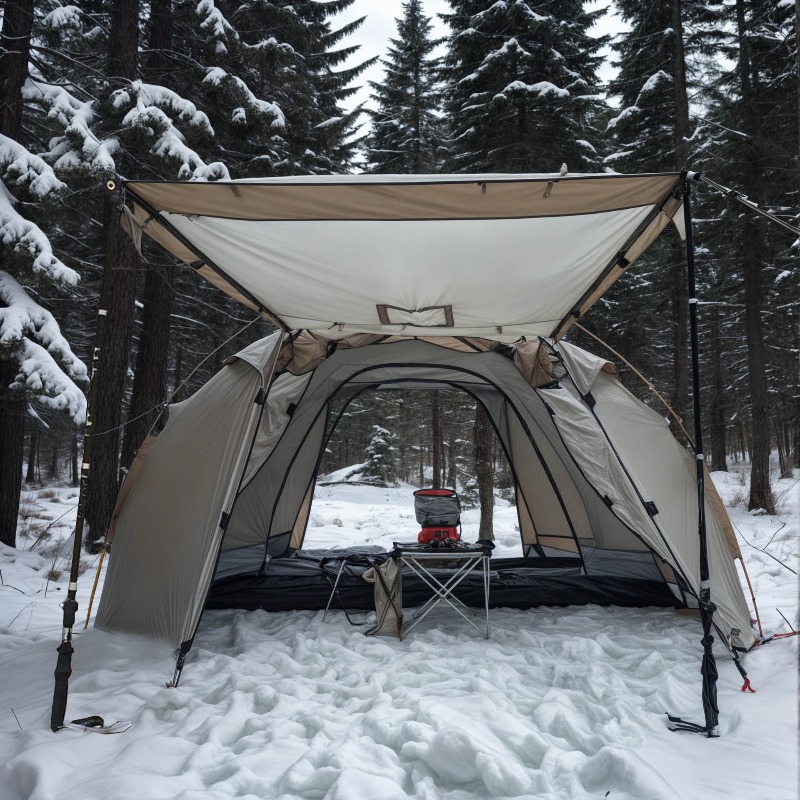 في الهواء الطلق مقاومة للحريق  - مراجعة Outdoor Hunting Tent وسعره