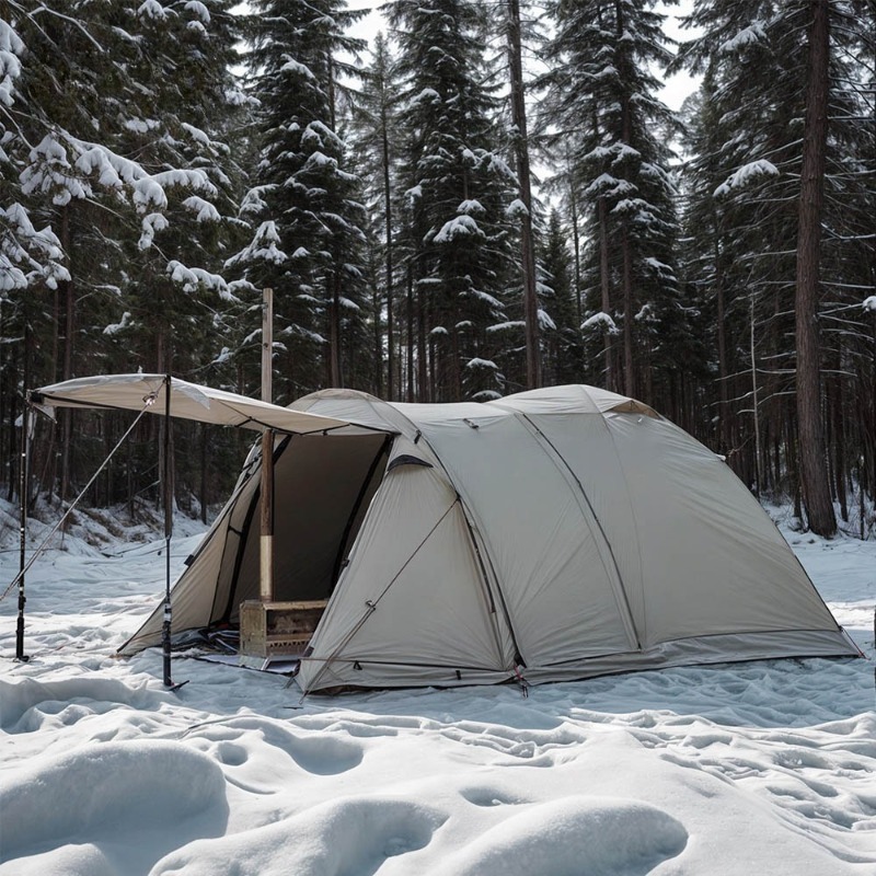 في الهواء الطلق مقاومة للحريق  - مراجعة Outdoor Hunting Tent وسعره