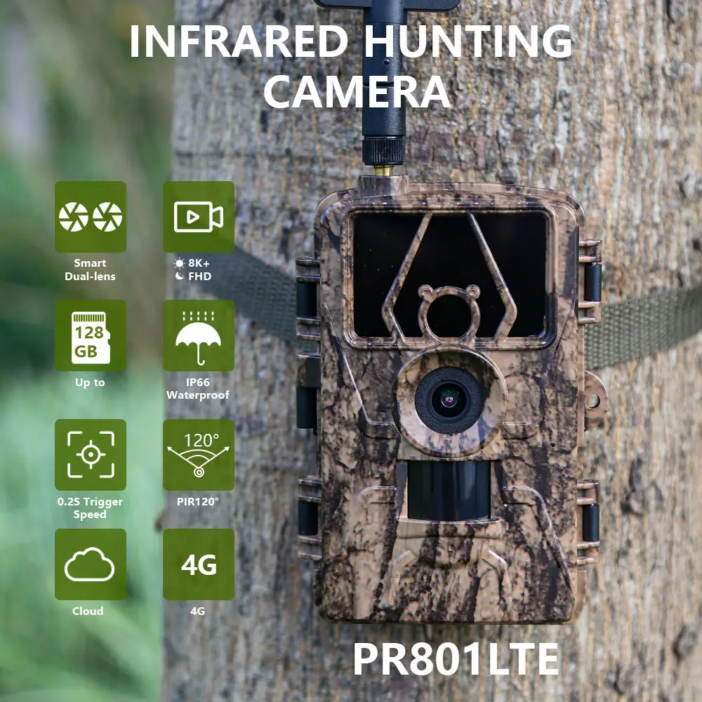1 قطعة HD8K كاميرا تعمل بالأشع - مراجعة Outdoor Hunting Video Camera وسعره