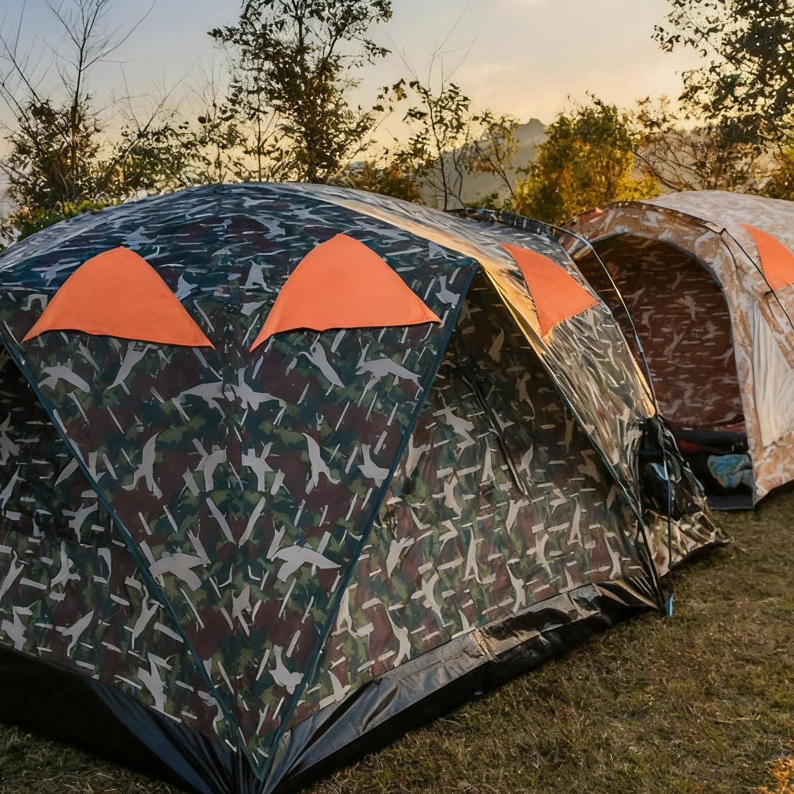 الحريق البرتقالي لوحة أعمى الم - مراجعة Outdoor Hunting Tent وسعره