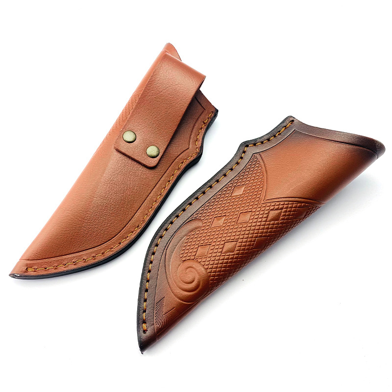جلد البقر سكين غمد في الهواء ا - مراجعة Outdoor Hunting Knife Set وسعره