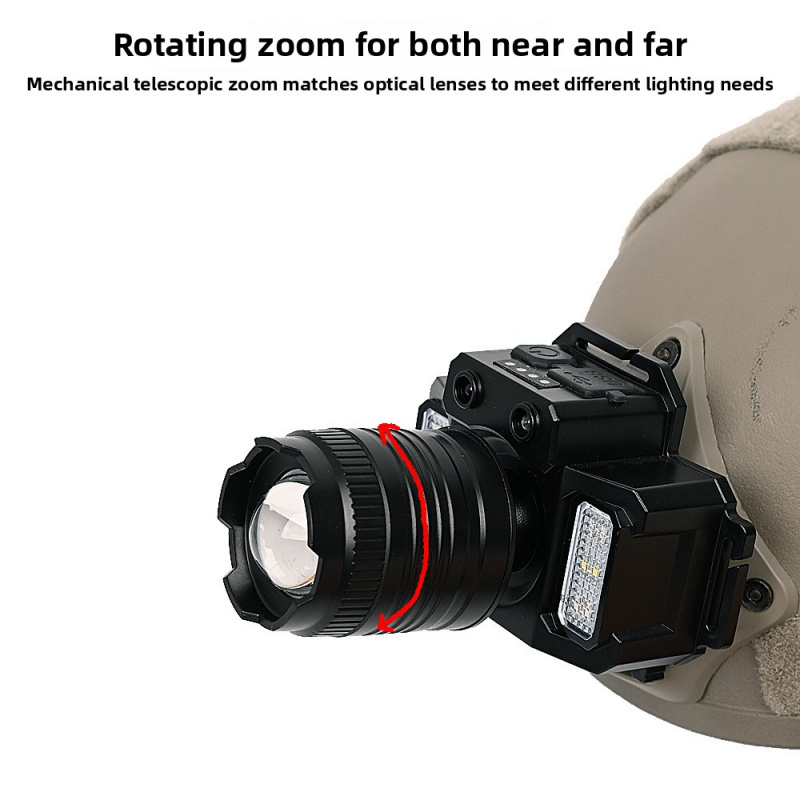 كشافات أمامية بمستشعر ذكي تكتي - مراجعة Headlamp Tactical Bright وسعره
