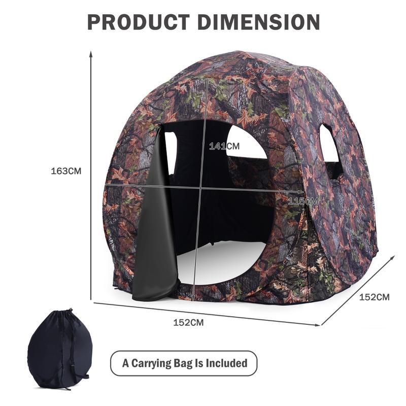 خيمة صيد قابلة للطي لثلاثة أشخ - مراجعة Outdoor Hunting Tent وسعره