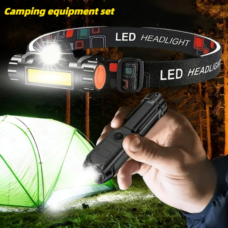 السوبر مشرق مصباح يدوي USB قاب - مراجعة Headlamp Tactical Bright وسعره