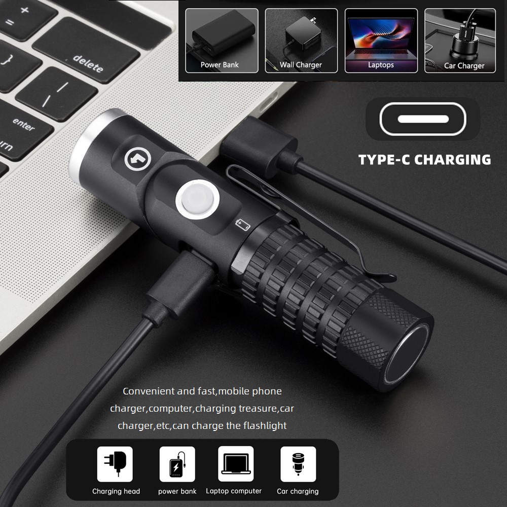 كشاف ليد مغناطيسي P8 90 ° تويس - مراجعة Headlamp Tactical Bright وسعره