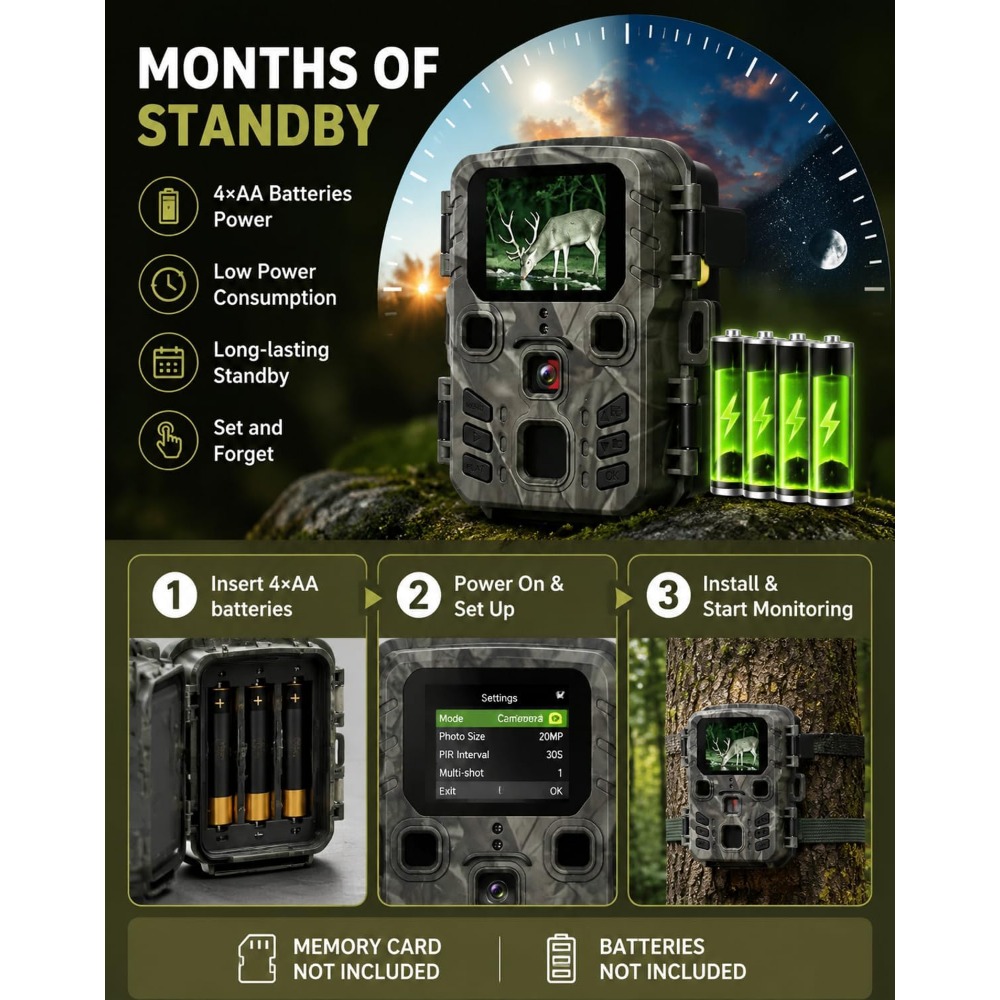 كاميرا لعبة درب صغيرة رؤية ليل - مراجعة Outdoor Hunting Video Camera وسعره