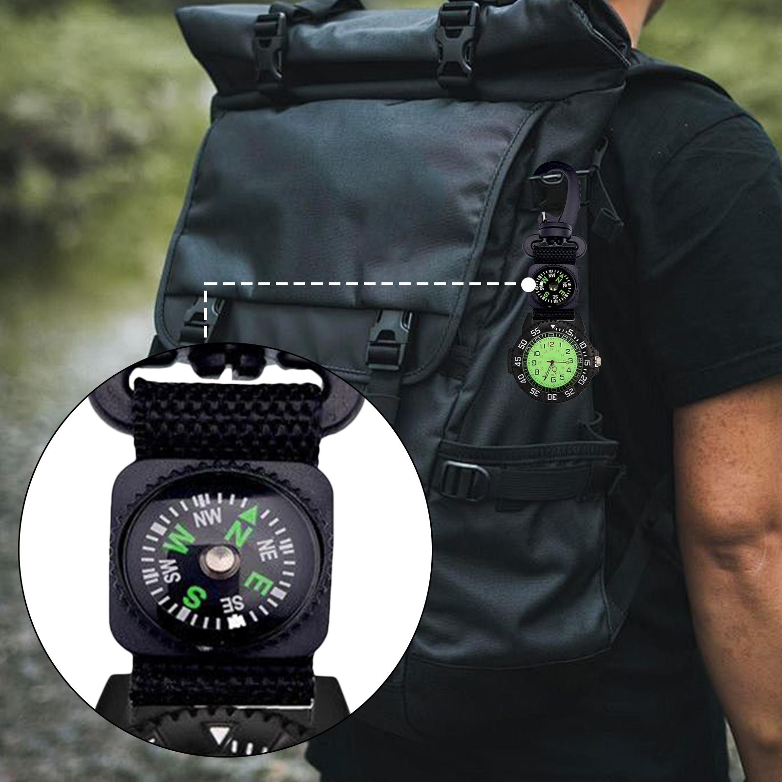 ساعة بوصلة مضيئة مقاومة للماء  - مراجعة Hunting Outdoor Watch وسعره